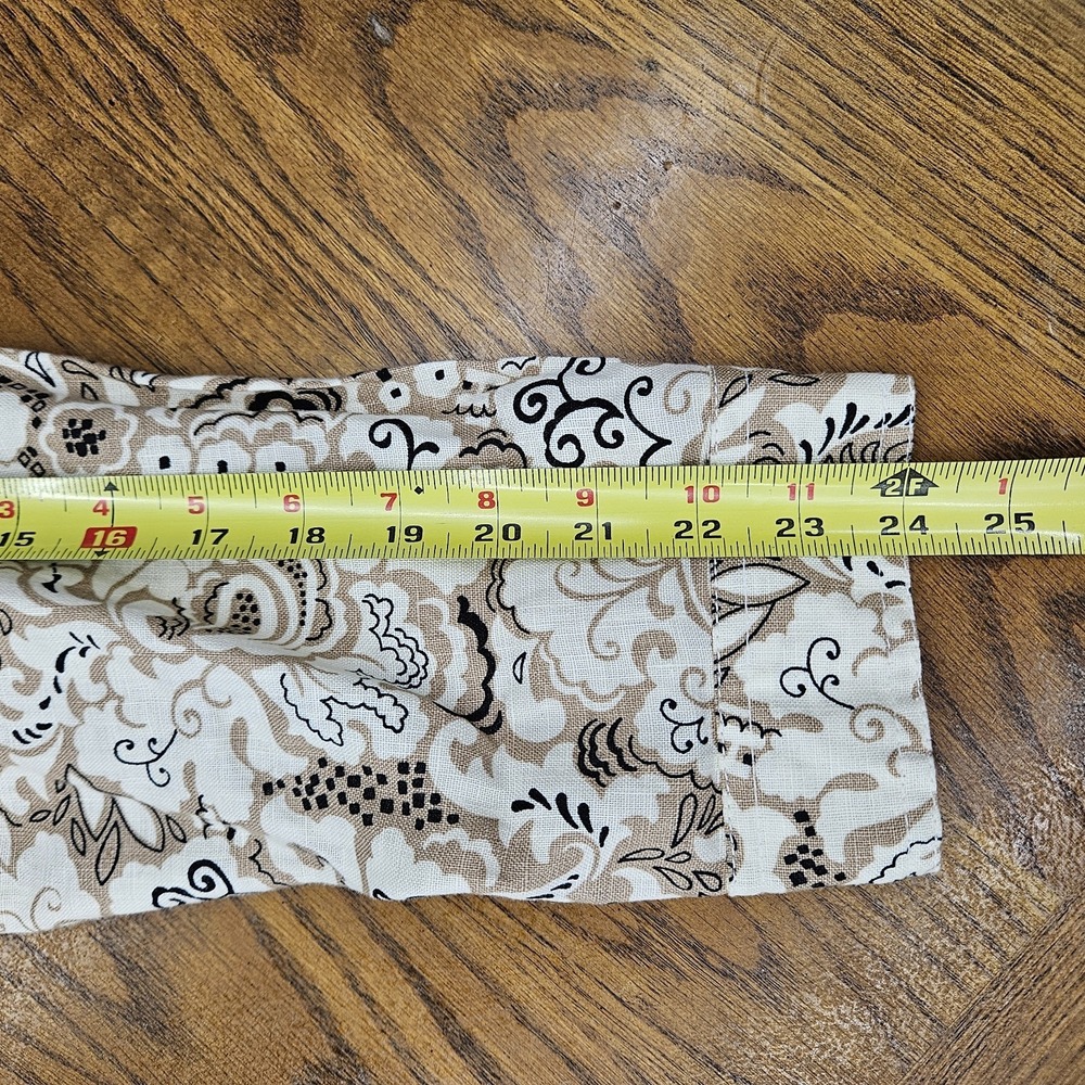 Anthropologie Lucy & Laurel Linen Jacket Womens 2X Paisley Boho Trucker Style - Picture 12 of 14
